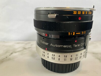 Vivitar Automatic Tele-Converter 2x-5 For Minolta MD 35mm Film Cameras Vintage
