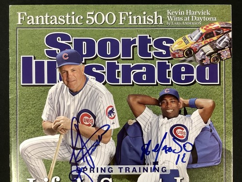 Lou Piniella Signed Sports Illustrated 2/26/07 No Label Cubs Soriano Auto JSA - Picture 4 of 7