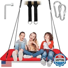 Tree Platform Swing for Kids and Adults - 700lb Hanging Kit | Rectangle Giant