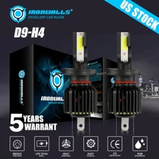 2x COB 9003 H4 LED Headlight Kit Car & Truck Bulbs High Low Beam 6500K HB2 White