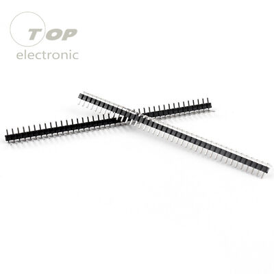 50Pcs 40Pin 2.54mm Single Row Right Angle Pin Header Strip Arduino kit