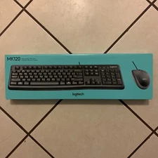 Logitech MK120 (920-002565) Wired Keyboard and Mouse Combo BRAND NEW
