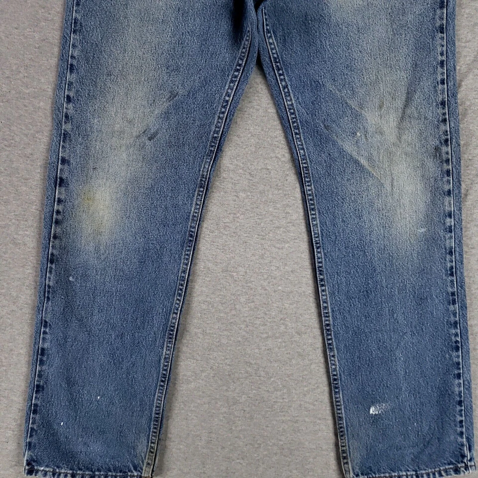 Jeans Sonoma 34x32 Calce Relajado Azul Old School Desteñidos Retro Rotos Suaves Foto 2 de 4