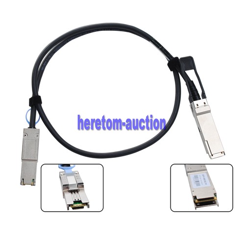 40G QSFP SFF-8436 to Mini SAS SFF-8088 DDR Hybrid SAS Cable For NetApp DS2246 - Picture 4 of 12