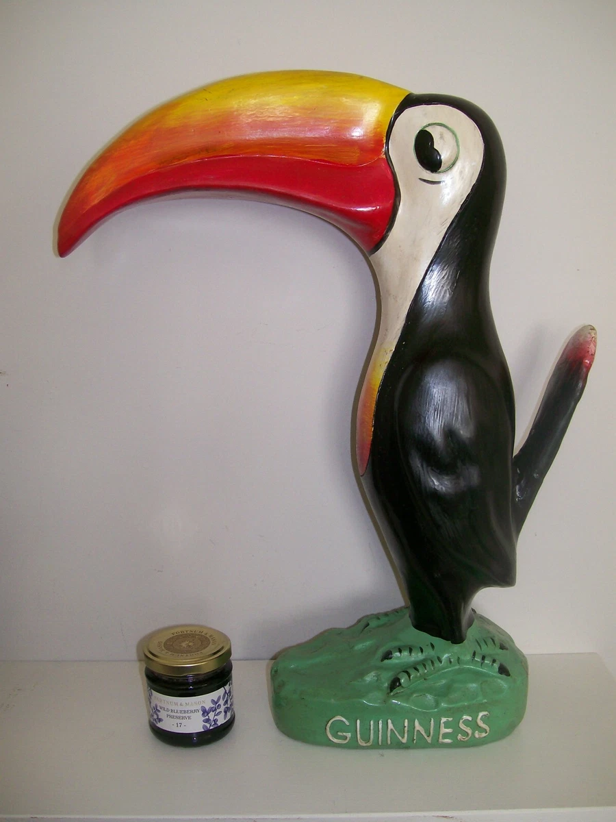 Decorazione Murale Guinness TUCANO In Resina: Originale Irlanda Dublino