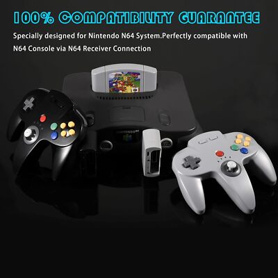 Wireless N64 Controller Rechargeable Gamedpad for N64 Console, Switch NSO MAC PC