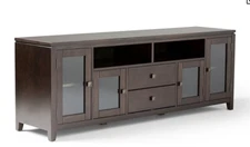 Simplihome Cosmopolitan Solid Wood Universal TV Media Stand