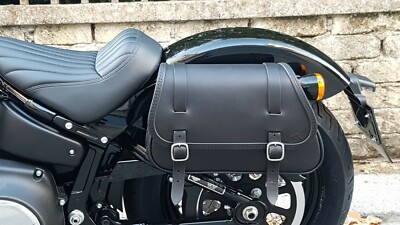 LEDER SATTELTASCHE FÜR HARLEY DAVIDSON SOFTAIL  2018-2026 STREET BOB AND SLIM