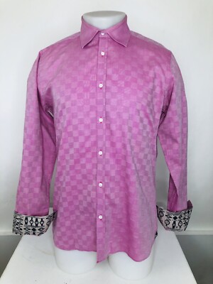 TED BAKER London ARCHIVE - TimePiece Wrist Watch FLIP CUFF Mens 15.5 Shirt