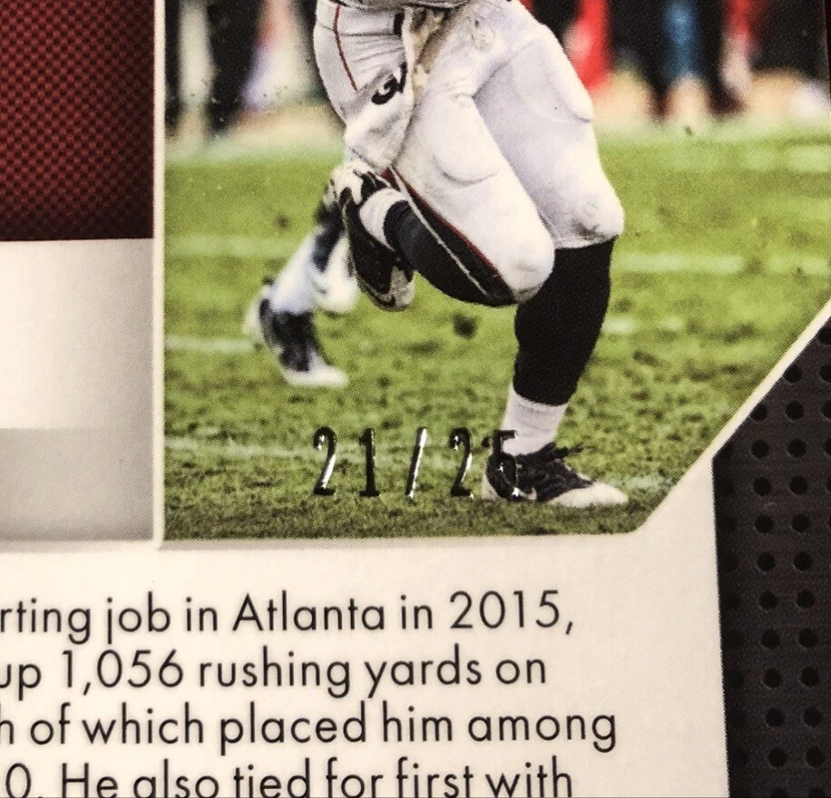 2016 Panini Prizm Prizms Camo Devonta Freeman #21 Atlanta Falcons #’d 21/25 - Image 3 of 3