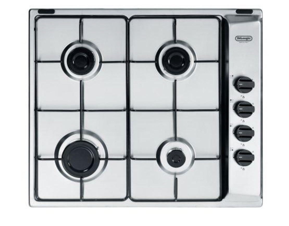Offerta De'Longhi YAL46ASV Piano Cottura Gas Inox 4 Fuochi 58cm