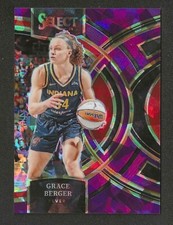 2024 WNBA PANINI SELECT * GRACE BERGER PURPLE ICE PRIZM PREMIER # 097/149 FEVER
