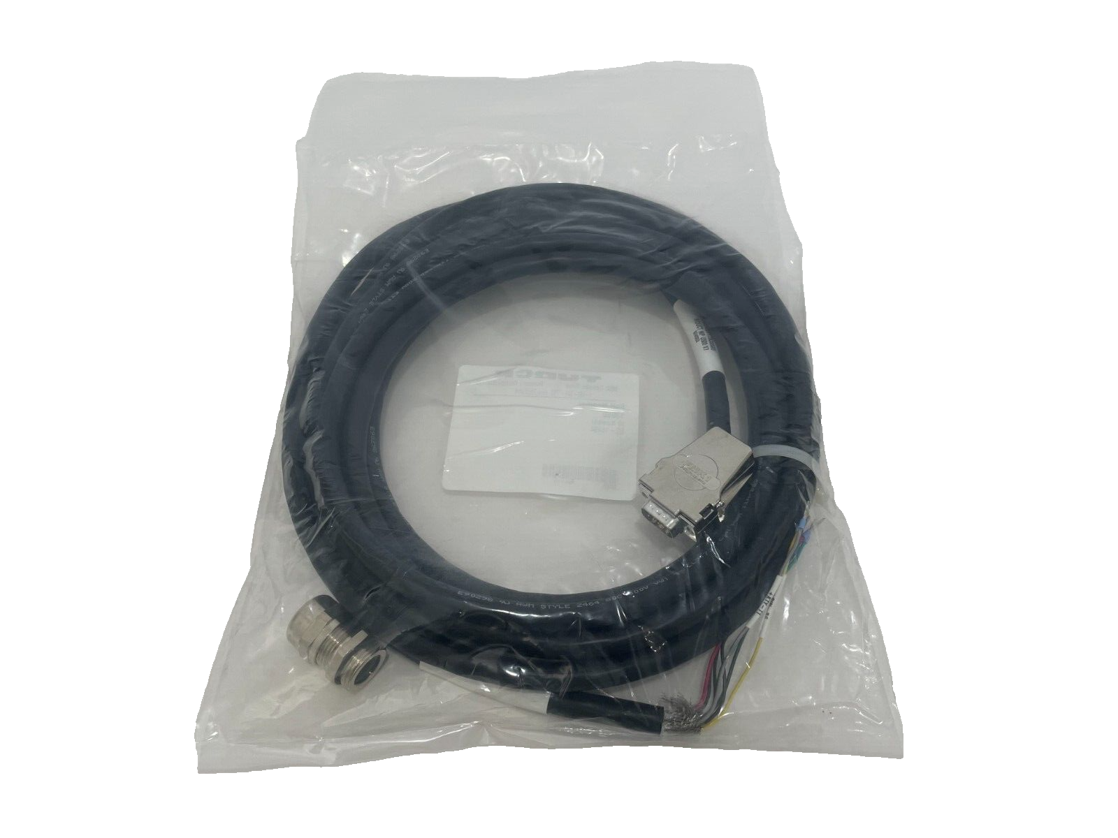 TURCK 13080 CABLE ASSEMBLY ID NO. U2-16494 In Bag 300V E90298 Ll91737 ...