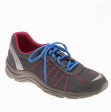 Vionic Alliance Orthotic Mesh Walking Sneakers Charcoal Gray