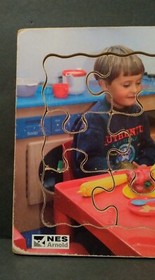 Rompecabezas educativo vintage NES Arnold (hecho en Inglaterra) para ni&ntilde;os E30274 &iexcl;DIVERSI&Oacute;N DE COCINA!