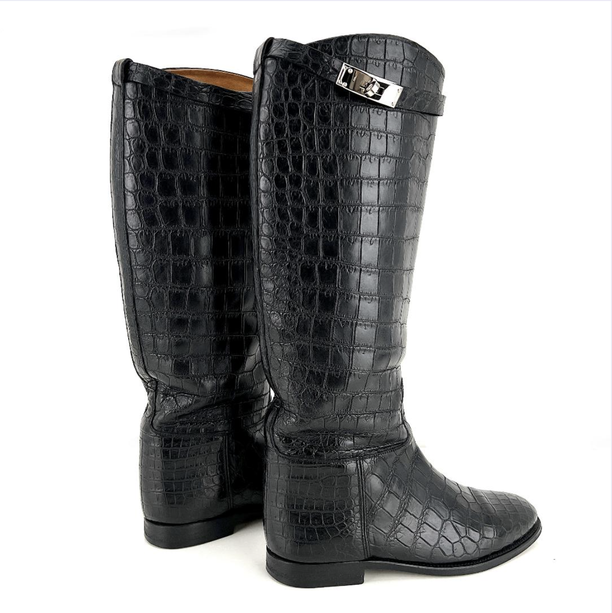 Authentic Hermes Boots Kelly Jumping 