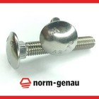 Schlossschrauben rostfrei Edelstahl M5 M6 M8 V2A DIN 603 Flachrundkopf VA Vollge