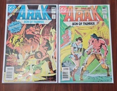 ARAK SON OF THUNDER. # 2-3. (2 ISSUE  1981 LOT).   DC COMICS.  VFN & VFN+