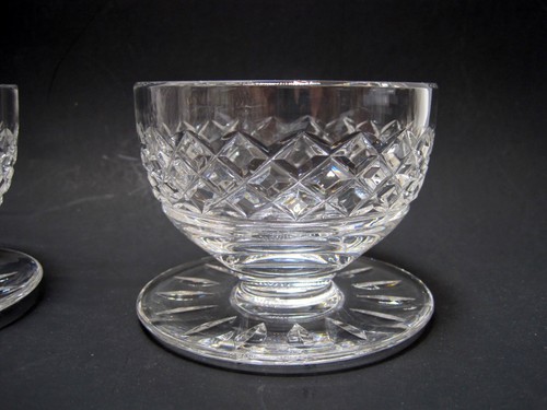 Set of 4 - Vintage Waterford Crystal Tyrone Footed Dessert Bowl Ice Cream Dish - Picture 3 of 4