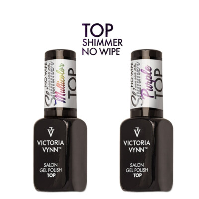 Victoria Vynn No-Wipe UV/LED Top Shimmer Gel-Nagellack 8ml - Violett Mit Sofortigem Schimmer