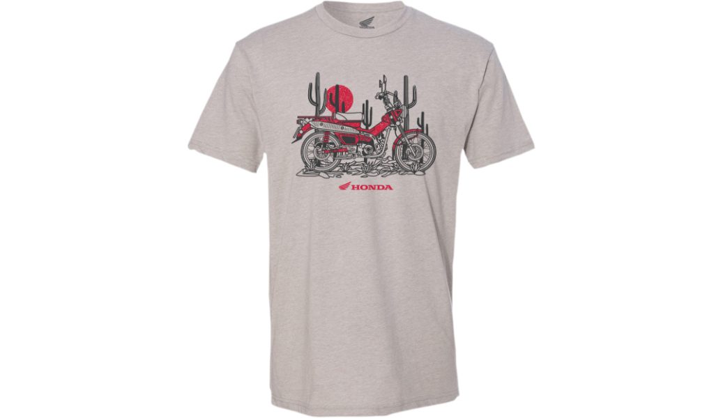 NEW HONDA APPAREL Honda Trail 125 T-Shirt -Gray- ALL SIZES