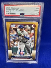 2023 Bowman Christopher Morel Rookie #34  PSA 9 RC Gold /50 Cubs