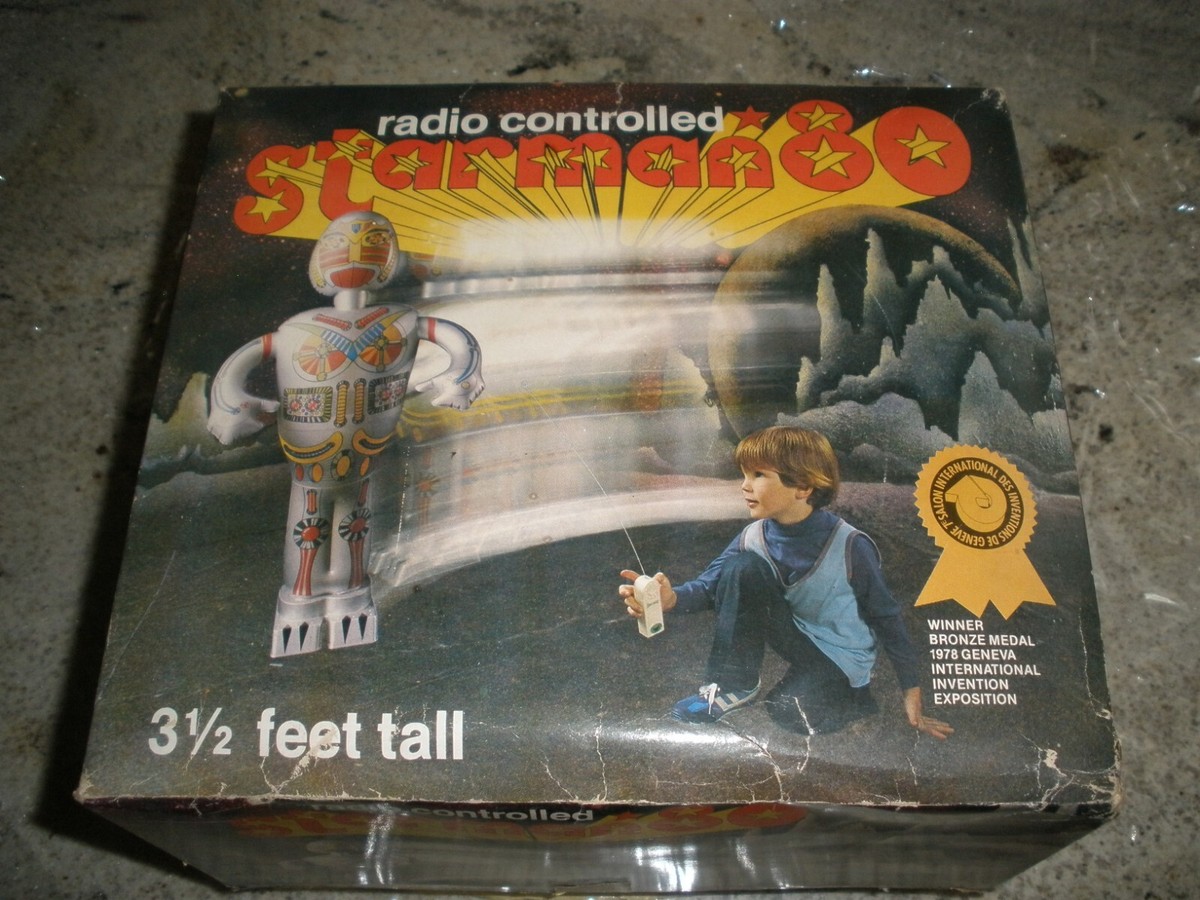 Vintage Robot 1979 Radio Controlled Starman 80 3.5' Blow up