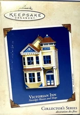 HALLMARK Victorian Inn #19 Christmas Ornament Nostalgic Houses & Shops 2002 NEW