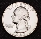1963 Washington Quarter Proof 90% Silver Gem Brilliant Coin #TKQ-07