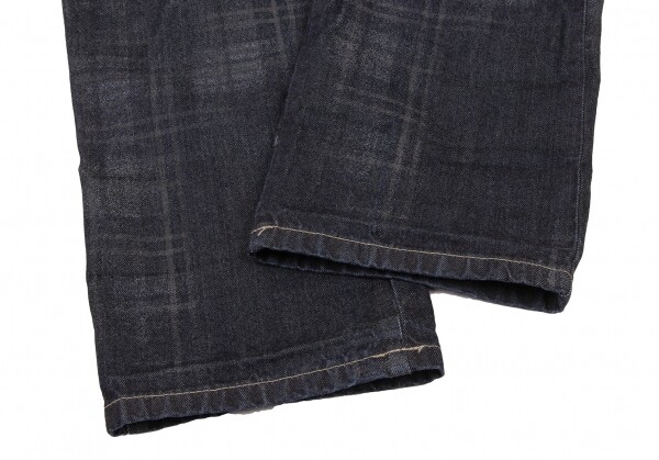 MARITHE + FRANCOIS GIRBAUD Cotton Lining Check Jeans Size L