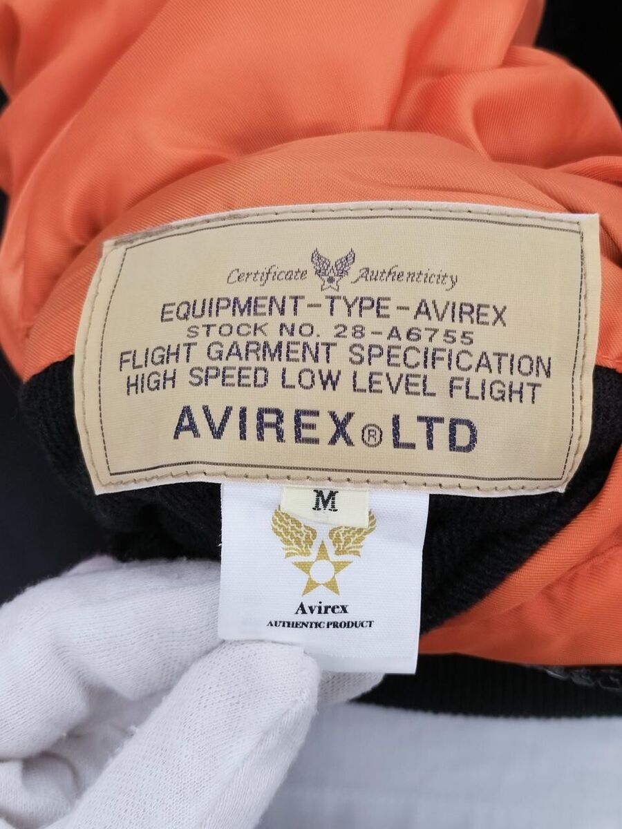 AVIREX 28-A6755 flight jacket Men's size M color Black | eBay AVIREX 28-A6755 flight jacket Men's size M color Black | eBay
