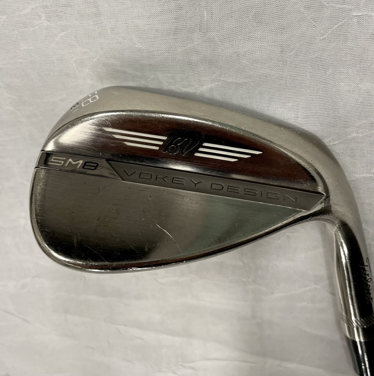 Titleist Vokey SM8 58.12 D Grind Brushed Steel Wedge w/ KBS 610