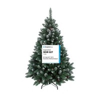 240 Cm KüNstlicher Weihnachtsbaum Christbaum Tannenbaum, Deko Mit Schnee