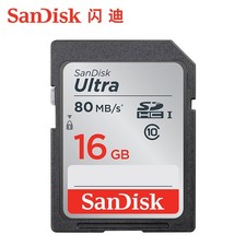 5pcs SanDisk 16GB Ultra SDHC Card Class 10 UHS-I 80MB/s for Camera