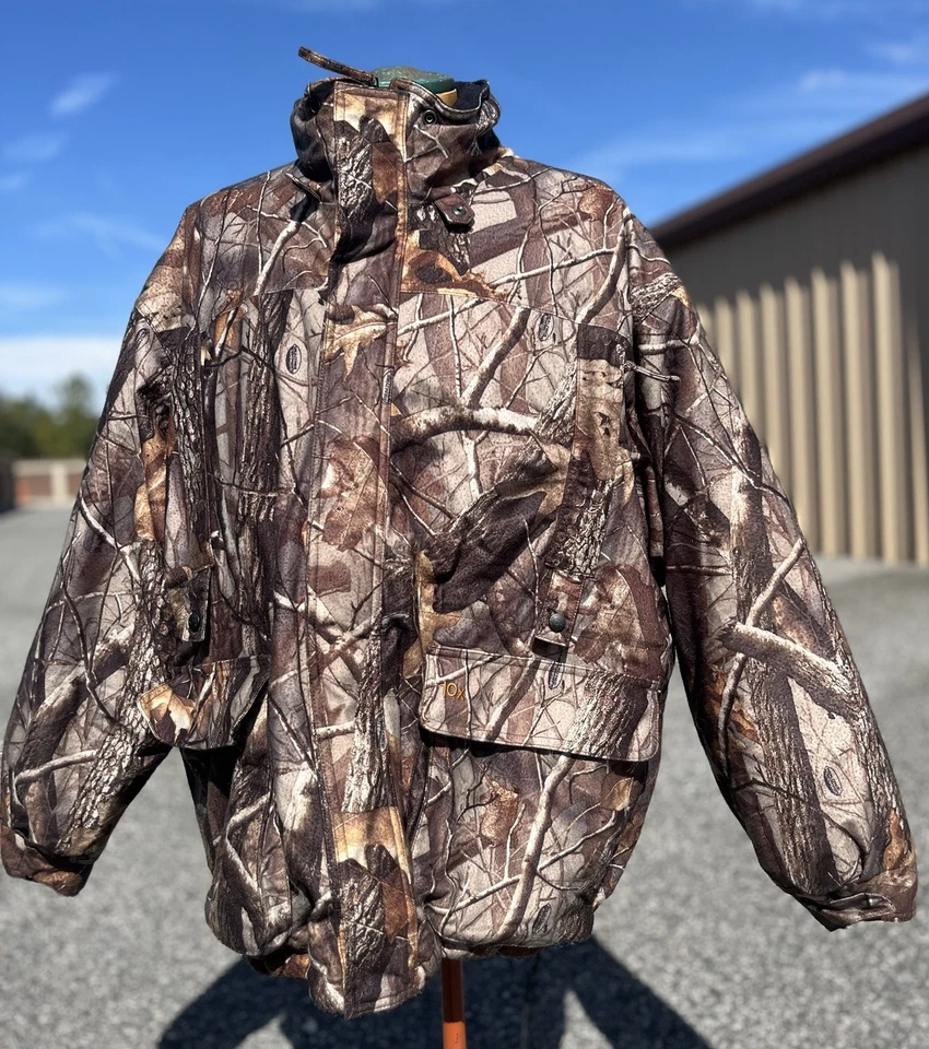 10X Realtree Camo Hunting Jacket 3XL Insulated Fleece Lined Cold Weather Parka - Image 3 of 4