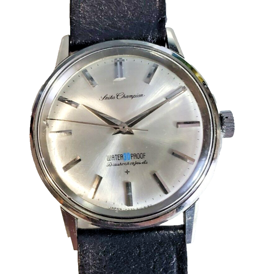 VINTAGE SEIKO CHAMPION DIASHOCK 19-JEWELS Vintage Manual wind