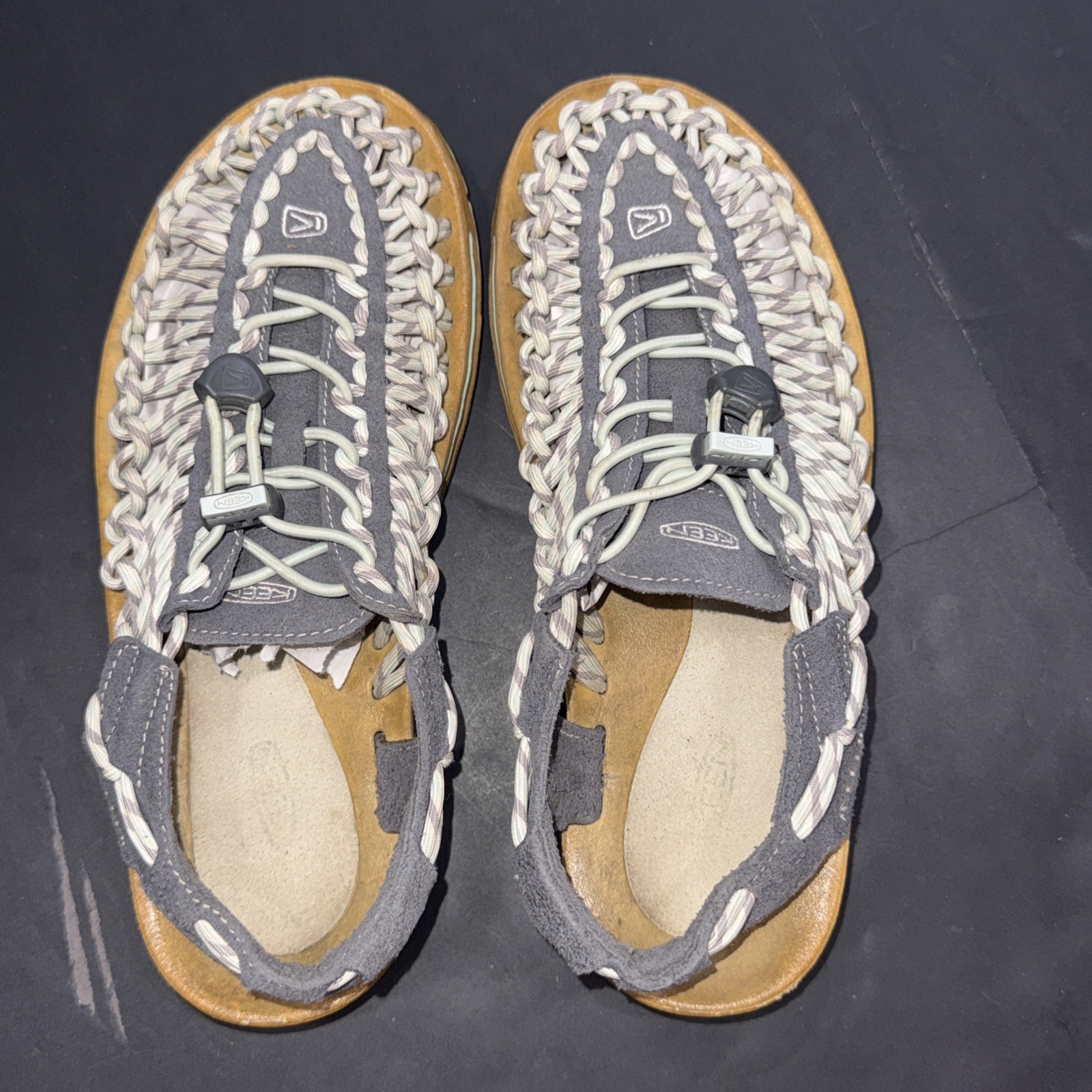 Sandali da donna KEEN Uneek grigi in corda elastica sport acquatici outdoor escursionismo campeggio 8