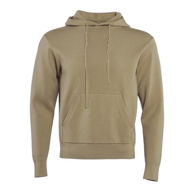 Sandro Paris Herren beige Strick Fronttasche Langarm Hoodie Gr. S SHPTR00353