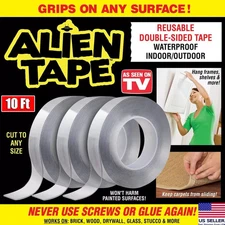 Alien Tape Nano Tape Stick Nano Tape Locks Anything Without Screw Reusable Tape