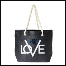Littlearth Nfl Carolina Panthers Love Rope Tote Team Color 19 X 6 X 14