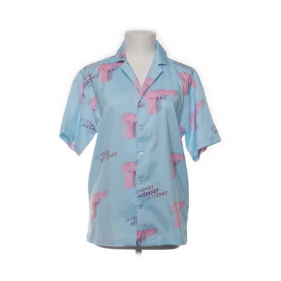 Tai Zhong Hua, Kurzarmhemd, Größe: M, Blau/Pink/Mehrfarbig, Damen #0jC