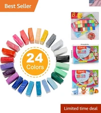 Beginner-Friendly 24 Color Oven Bake Polymer Clay Set - Creative Fun for Kids