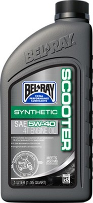 Bel-Ray 303063150160 Scooter Sythetic Engine Oil 4T 5W40 1L