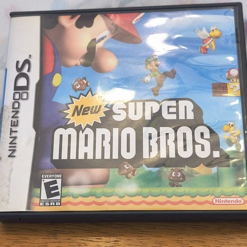 New Super Mario Bros. Nintendo DS 2006 Complete w/ Manual Multiplayer NTSC-U/C E