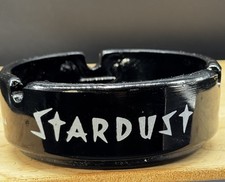 Stardust Hotel & Casino Las Vegas Black Amethyst Glass Ashtray Vintage 1960s