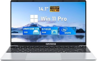 FUNYET Laptop Computer, Gaming Laptops 2026, 14 Inch Lap Top PC Windows 11 Pr...