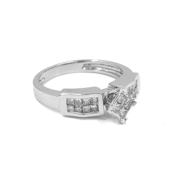 Ring mit 16 Diamanten im Prinzesscut 0,70 ct in 14 Kt. 585 Gold 55 - Bild 4 von 4