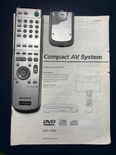 SONY RM-SS300 AV SYSTEM REMOTE CONTROL ORIGINAL DAVS800, HDCS300, DAVS300