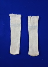 Rayon Doll Stockings with Light Blue Band Below Top