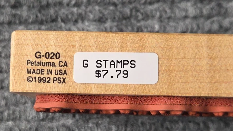 Happy Birthday PSX Wood Rubber Stamp G-020 confetti Party Milkshake - Image 3 of 3